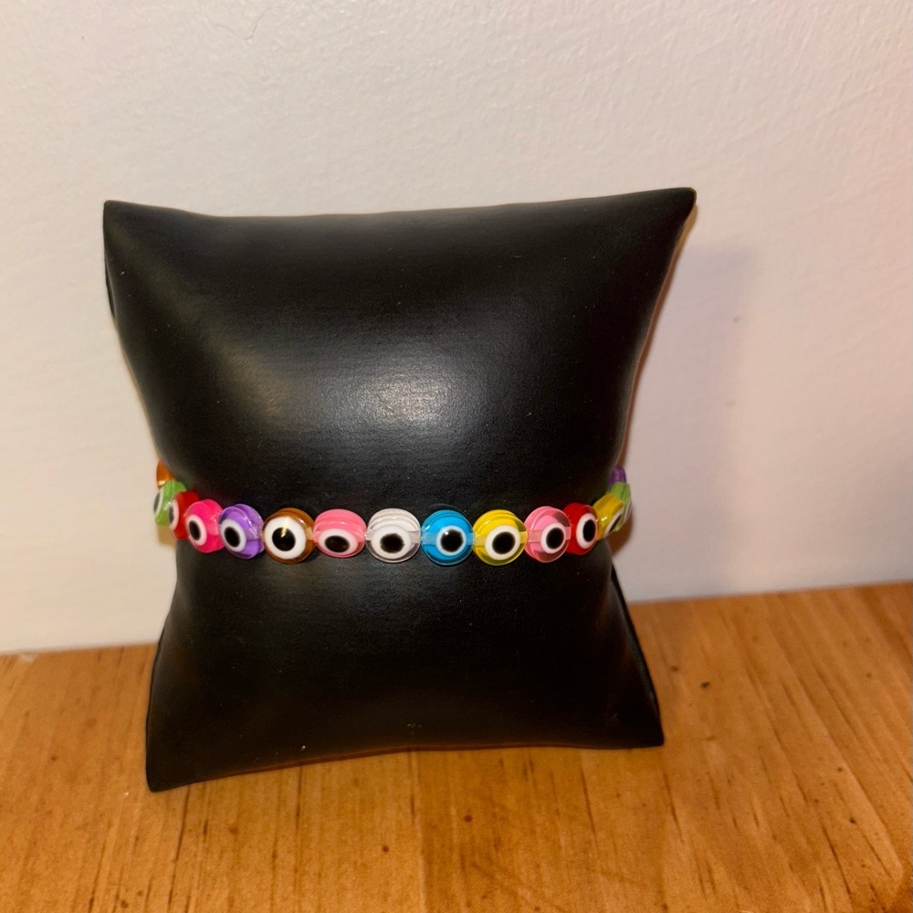 Multicolored Evil Eye Bracelet - Picture 1 of 5